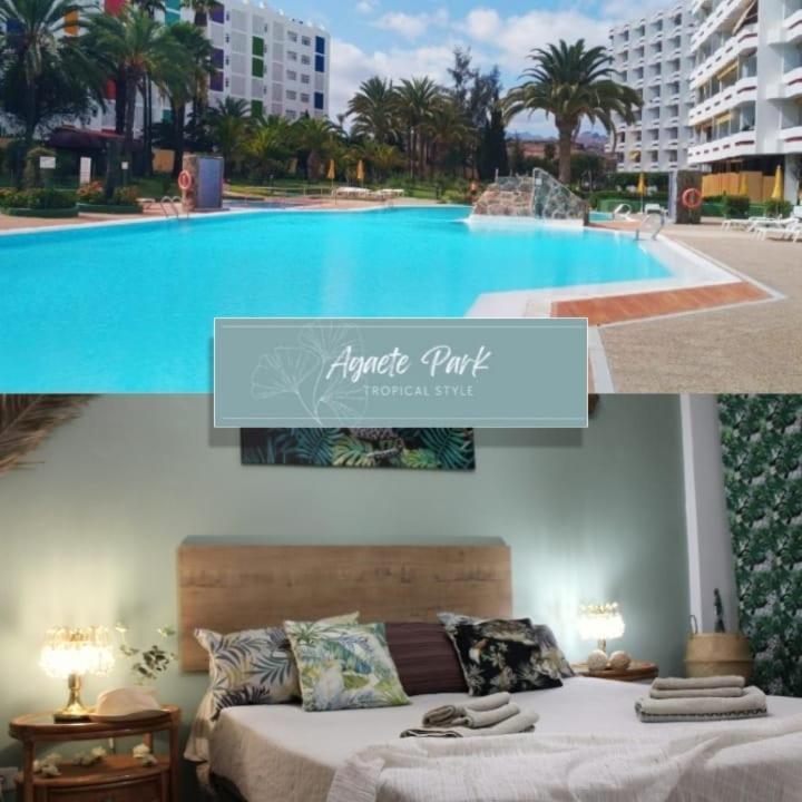 Agaete Park Tropical Style Apartment ปลายา เดล อิงเกลส ภายนอก รูปภาพ