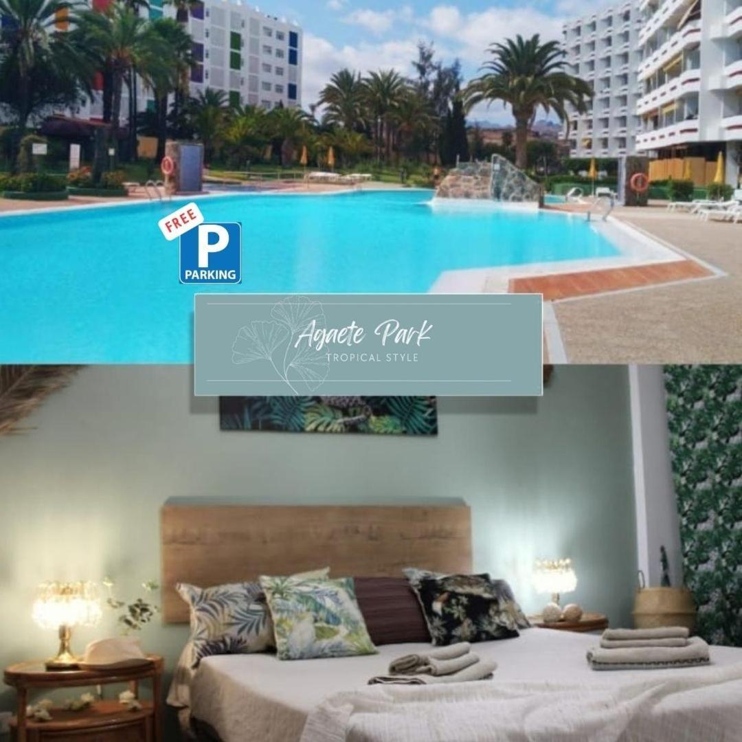 Agaete Park Tropical Style Apartment ปลายา เดล อิงเกลส ภายนอก รูปภาพ